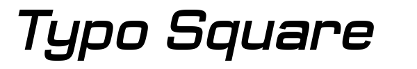 Typo Square font preview